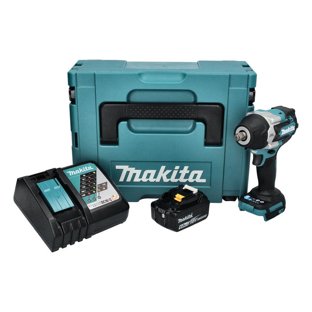Makita DTW 700 RG1J cordless impact wrench 18 V 700 Nm 1/2" XPT Brushless + 1x rechargeable battery 6.0 Ah + charger + Makpac