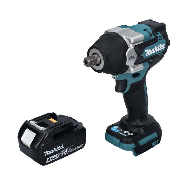 Makita DTW 701 M1 cordless impact wrench 18 V 700 Nm 1/2" XPT Brushless + 1x rechargeable battery 4.0 Ah - without charger