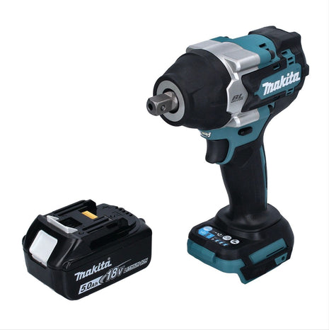 Makita DTW 701 T1 cordless impact wrench 18 V 700 Nm 1/2" XPT Brushless + 1x rechargeable battery 5.0 Ah - without charger