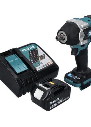 Makita DTW 701 RT1 akumulatorowy klucz udarowy 18 V 700 Nm 1/2" XPT bezszczotkowy + 1x akumulator 5,0 Ah + ładowarka