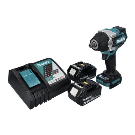 Makita DTW 701 RG cordless impact wrench 18 V 700 Nm 1/2" XPT Brushless + 2x rechargeable battery 6.0 Ah + charger
