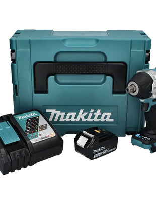 Makita DTW 701 RF1J Atornillador de impacto inalámbrico 18 V 700 Nm 1/2" XPT Brushless + 1x batería 3.0 Ah + cargador + Makpac