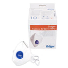Dräger X-plore 1730 V FFP3 NR D media mascarilla 10 piezas (3951088) Mascarilla respiratoria con filtrado de partículas FFP3 tamaño universal con válvula CoolMAX