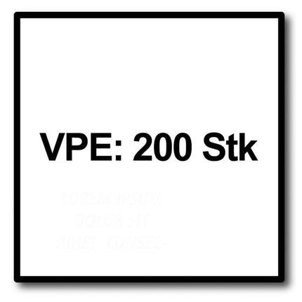SPAX Facade Screw 4.5 x 60mm - Stainless Steel A2 - Fixing Thread - Raised Countersunk Head- T-STAR Plus Torx T20 - CUT 200 pcs. (2x 25470004506022)