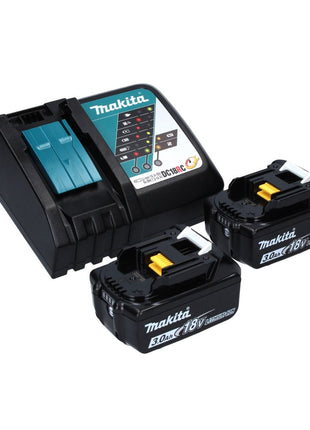 Makita DPO 600 RF polisseuse excentrique sur batterie 18 V 150 mm XPT Brushless + 2x batteries 3,0 Ah + chargeur