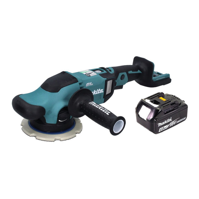 Lijadora excéntrica con batería Makita DPO 600 M1 18 V 150 mm XPT Brushless + 1 batería de 4,0 Ah - sin cargador