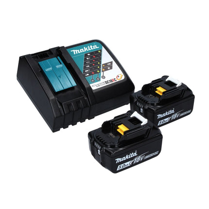 Makita DPO 600 RT akumulatorowa polerka mimośrodowa 18 V 150 mm XPT bezszczotkowa + 2x akumulator 5,0 Ah + ładowarka