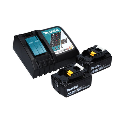 Makita DPO 600 RG Pulidora excéntrica a batería 18 V 150 mm XPT Brushless + 2 baterías de 6,0 Ah + cargador