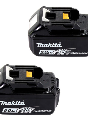 Soplador / aspirador de hojas a batería Makita DUB 363 T2V 36 V (2x 18 V) sin escobillas + set de aspiración + 2x batería 5,0 Ah - sin cargador