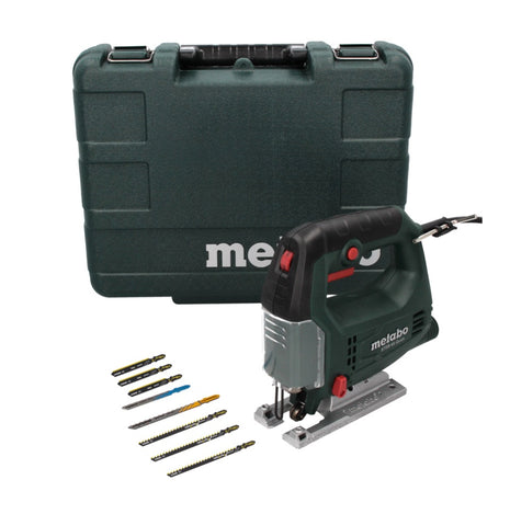 Metabo STEB 65 Quick scie sauteuse 450 watts + 6x lames de scie sauteuse + étui