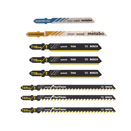 Metabo STEB 65 Quick scie sauteuse 450 watts + 6x lames de scie sauteuse + étui