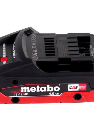 Taladro percutor de batería Metabo BH 18 LTX BL 16 18 V 1,3 J SDS-plus sin escobillas + 1x batería 4,0 Ah + MetaBOX - sin cargador