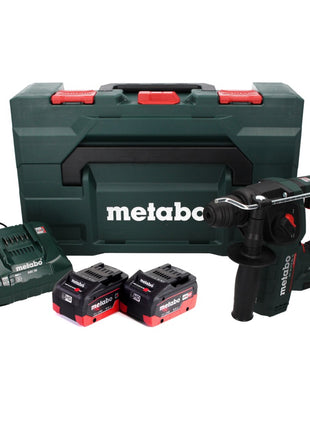 Metabo BH 18 LTX BL 16 akumulatorowa wiertarko-wkrętarka udarowa 18 V 1,3 J SDS-plus Brushless + 2x akumulator 8,0 Ah + ładowarka + MetaBOX