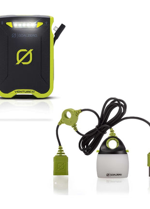 Goal Zero Venture 30 Cargador Solar Power Bank Micro USB 3,7 V 7,8 Ah + Lámpara Goal Zero Light a Life Mini USB 110 Lúmenes