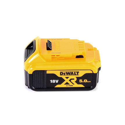 Cepilladora a batería DeWalt DCP 580 N 18 V 82 mm sin escobillas + bolsa para el polvo DWV 9390 + 1x batería 5,0 Ah - sin cargador