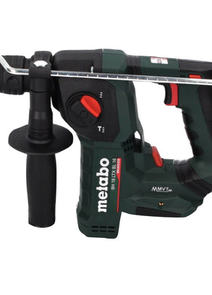 Metabo BH 18 LTX BL 16 Akku Bohrhammer 18 V 1,3 J SDS-plus Brushless + 2x Akku 4,0 Ah + Ladegerät + Bohrer und Meißel Set 11 tlg. PGM zertifiziert + MetaBOX