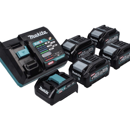 Makita Power Source Kit 40 V max. with 4x BL 4040 battery 4,0 Ah XGT + DC 40 RA fast charger XGT LXT + ADP10 charging adapter