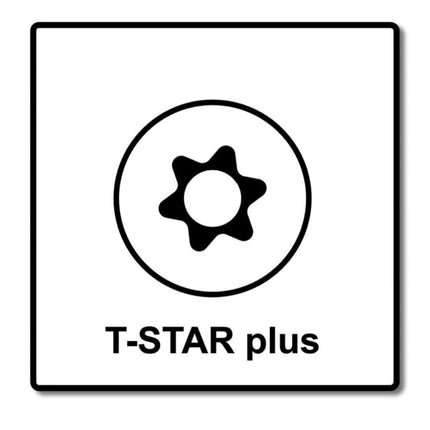 Juego SPAX BIT T-STAR plus T30 - 6,4 x 25 mm, 5 piezas (5000009182309) + tornillo con cabeza de arandela HI.FORCE 6,0 x 120 mm 100 piezas (0251010601205)