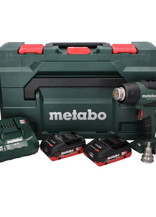 Metabo HG 18 LTX 500 Akku Heißluftgebläse 18 V 300 - 500 °C + 2x Akku 4,0 Ah + Ladegerät + MetaBox - Toolbrothers