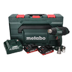 Metabo HG 18 LTX 500 Akku Heißluftgebläse 18 V 300 - 500 °C + 2x Akku 4,0 Ah + Ladegerät + MetaBox - Toolbrothers