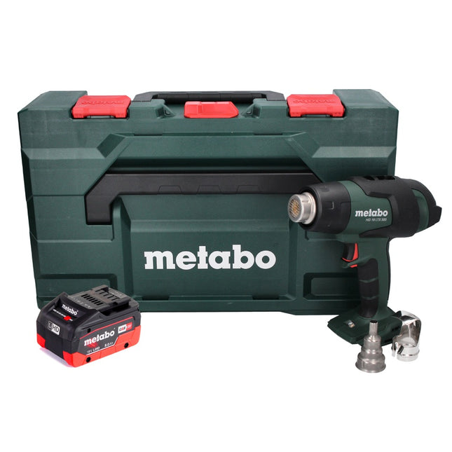 Metabo HG 18 LTX 500 Akku Heißluftgebläse 18 V 300 - 500 °C + 1x Akku 8,0 Ah + MetaBox - ohne Ladegerät - Toolbrothers