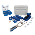 KREG Jig K5MS-EUR-SYS Master System Set juego completo de carpintero + plantilla de perforación K5 + base + pinzas de sujeción + juego de tornillos de 675 piezas + systainer