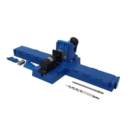 Plantilla de perforación KREG Jig K5 (K5-EUR-SYS) sistema de conexión de madera para orificios ocultos + plantilla de perforación K5 + base + accesorios + juego de tornillos de 675 piezas + systainer
