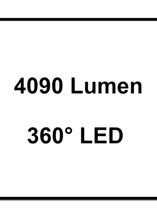 Brennenstuhl professionalLINE ORUM Projecteur LED  portable 360°, 4090 lumens, 50W,  IP54, BGI 608, pour chantier ( 9171400400 )