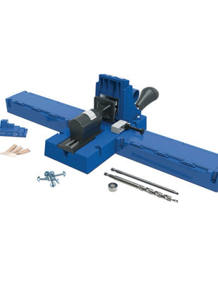 KREG Jig K5 Plantilla de perforación (K5) Sistema de conexión de madera con orificio oculto + Plantilla de perforación K5 + Base + Accesorios + Juego de tornillos de 675 piezas