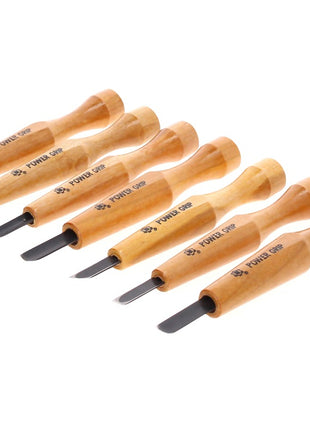 Shogun CHOKOKUTO Power Grip Holz Schnitzmesser Kerbschnitzsatz / Zierschnitzsatz 7 tlg. Set ( PG-7 ) - Made in Japan - Toolbrothers