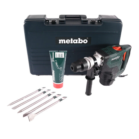 Juego de martillos combinados Metabo KH 5-40 1100 W 7,1 J SDS Max (691057000) + juego de cinceles 5 piezas + estuche