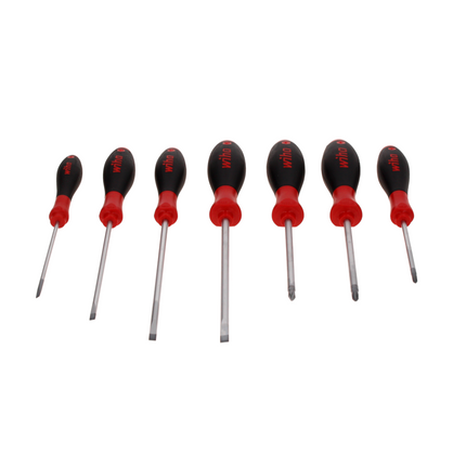 Wiha SoftFinish Set di 7 cacciaviti slimFix - ( 44867 ) Schlitz / Phillips / Pozidriv