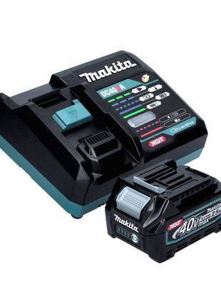 Meuleuse d'angle sur batterie Makita GA 005 GD101 40 V max. 125 mm sans balais XGT + 1x batterie 2,5 Ah + chargeur + hotte d'aspiration + Makpac