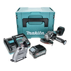 Makita GA 005 GM101 Akku Winkelschleifer 40 V max. 125 mm Brushless  XGT + 1x Akku 4,0 Ah + Ladegerät + Absaughaube + Makpac