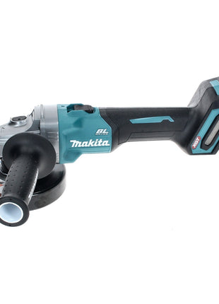 Amoladora angular a batería Makita GA 008 GD101 40 V máx. 125 mm sin escobillas XGT + 1x batería 2,5 Ah + cargador + campana de aspiración + Makpac