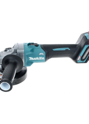 Amoladora angular a batería Makita GA 008 GM101 40 V máx. 125 mm sin escobillas XGT + 1x batería 4,0 Ah + cargador + campana de aspiración + Makpac