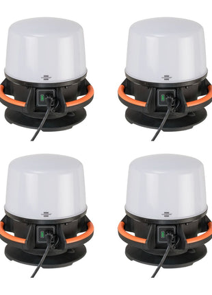 Brennenstuhl professionalLINE projecteurs hybrides - 4x ORUM LED 360 ° 50 W (4x 9171400401) 4000 lm IP 65