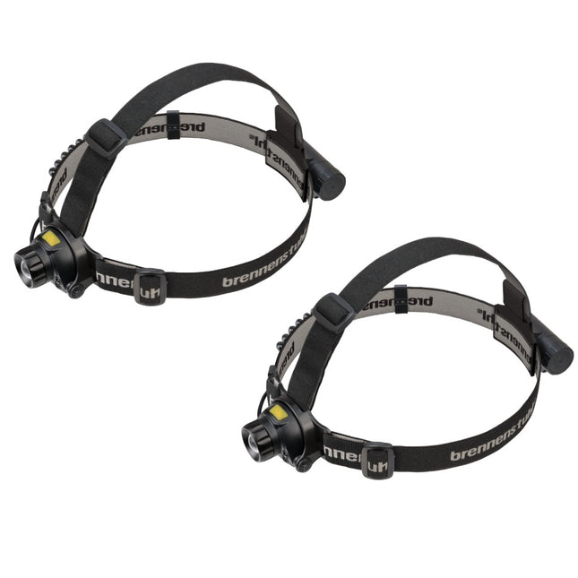 Brennenstuhl SL 400 AF LuxPremium 2x Lampade frontali LED 2,6 Ah ( 2x 1177310 ) IP44 400 Lumen