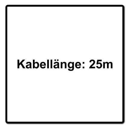 Brennenstuhl professionalLINE Juego de 2 bloques de alimentación con 4 enchufes IP 54 25 m (2x 9161250160) H07RN-F 3G1.5