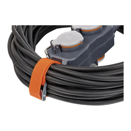 Brennenstuhl professionalLINE Juego de 2 bloques de alimentación con 4 enchufes IP 54 25 m (2x 9161250160) H07RN-F 3G1.5