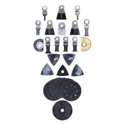 FEIN MultiMaster AMM 500 PLUS Machine oscillante sans fil 18 V Starlock Plus + 1x Batterie 5,2 Ah + Coffret + Set d'accessoires 34 pcs.