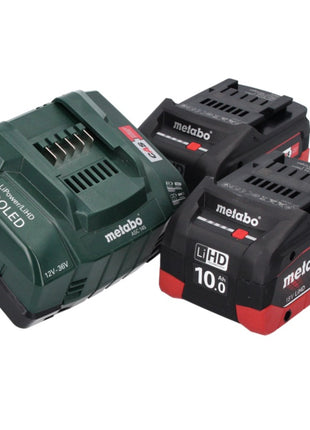 Martillo combinado a batería Metabo KHA 18 LTX 18 V (600210860) + 2 baterías 10,0 Ah + cargador + maletín