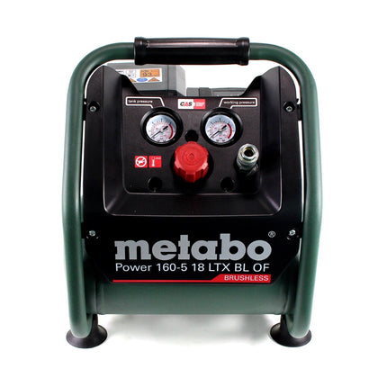 Metabo Power 160-5 18 LTX BL OF Compresor sin cable 18 V 8,0 bar Sin escobillas + 1x batería 10,0 Ah - sin cargador