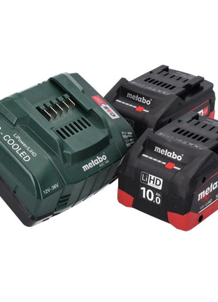 Taladro percutor a batería Metabo SBE 18 LTX 18 V 24 Nm (600845840) + 2 baterías de 10,0 Ah + cargador + MetaLoc