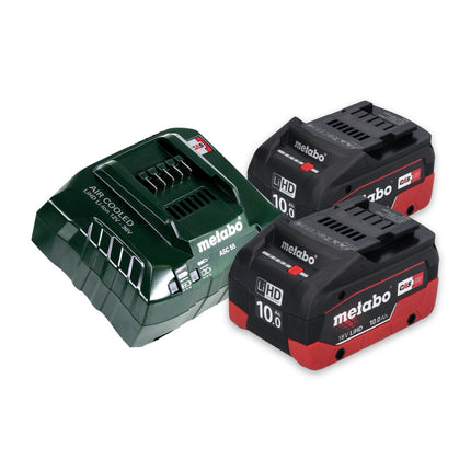 Metabo Power 160-5 18 LTX BL OF compresor sin cable 18 V 8,0 bar sin escobillas + 2x batería recargable 10,0 Ah + cargador