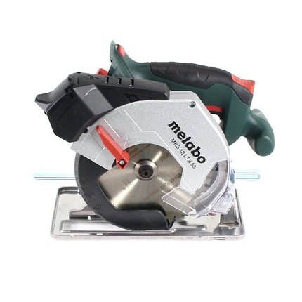 Metabo MKS 18 LTX 58 sierra circular para metal a batería 18 V 165 mm + 2 baterías 10,0 Ah + cargador + MetaLoc