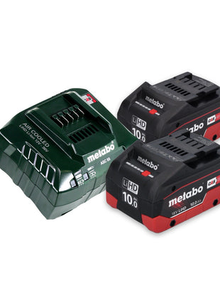 Metabo MKS 18 LTX 58 sierra circular para metal a batería 18 V 165 mm + 2 baterías 10,0 Ah + cargador + MetaLoc