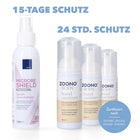 Zoono Desinfektions Set 1x Z-71 Micobe Shield Flächendesinfektionsmittel 120 ml + 3x Handdesinfektion 50 ml ( Zertifiziert nach PAS 2424 / EN13697 / EN1276 / EN1650 ) - Toolbrothers