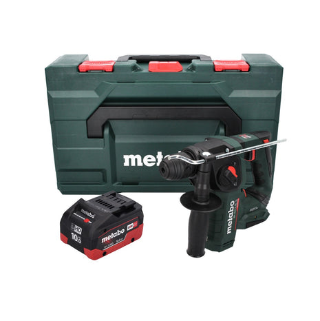 Taladro percutor de batería Metabo BH 18 LTX BL 16 18 V 1,3 J SDS-plus sin escobillas + 1x batería 10,0 Ah + MetaBOX - sin cargador