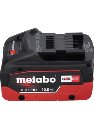 Taladro percutor de batería Metabo BH 18 LTX BL 16 18 V 1,3 J SDS-plus sin escobillas + 1x batería 10,0 Ah + MetaBOX - sin cargador